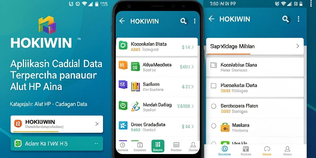 Tampilan antarmuka HOKIWIN dengan fitur cadangan data yang mudah digunakan.