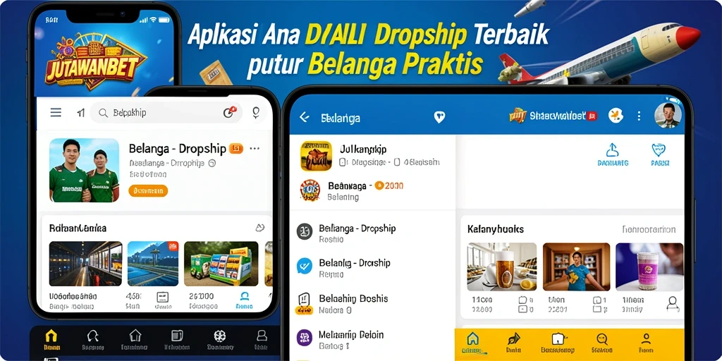 Antarmuka pengguna JUTAWANBET yang menarik dan mudah digunakan untuk belanja Dropship.